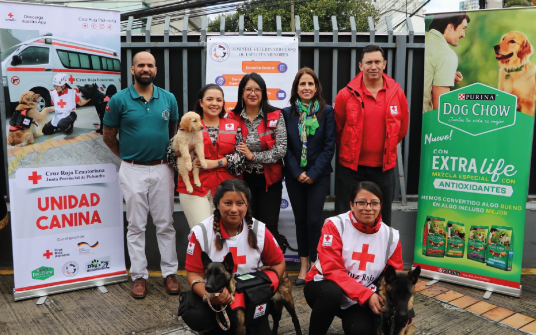 Miembros caninos se unen a Cruz Roja Pichincha